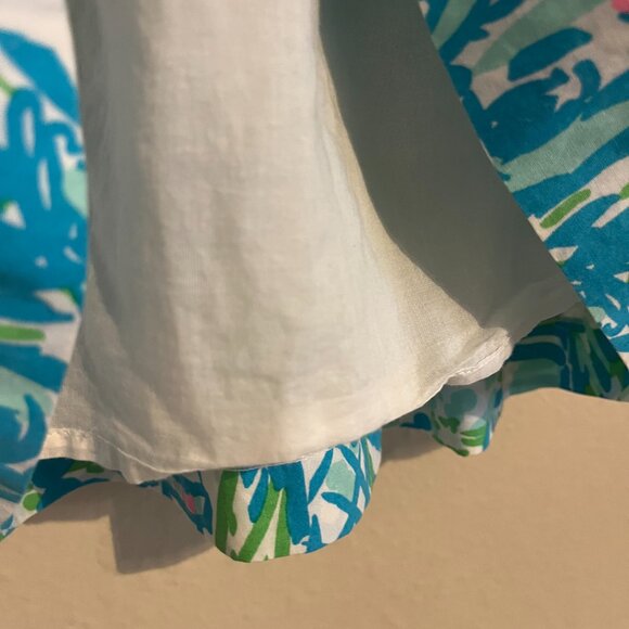 Lilly Pulitzer Blue Lighthouse Strapless Babydoll Dress S - Picture 3 of 5